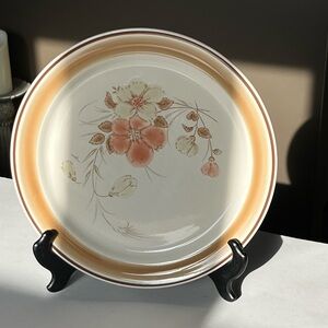 VTG Hand decorated stoneware Hearthside Water Colors Blush pattern, Japan